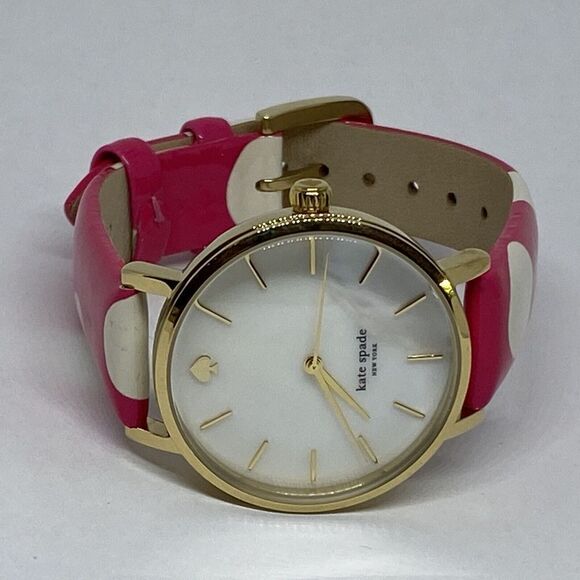 Kate Spade New York 0224 Women Pink Leather Analog Dial Quartz Wrist Watch MP591 - Picture 7 of 12